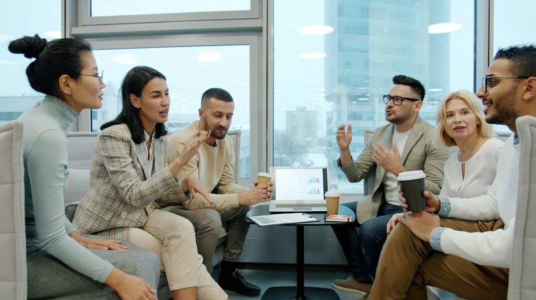 diverse team brainstorming