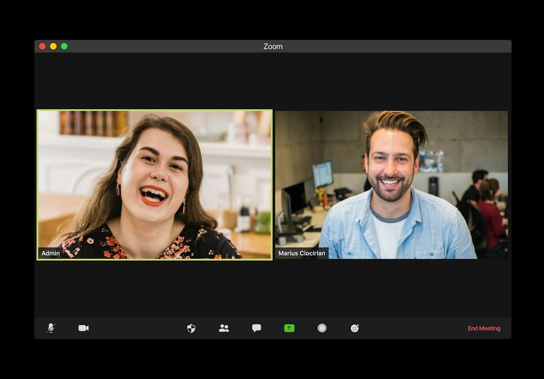 business team video call
