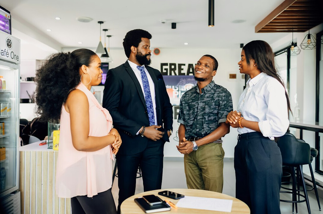 diverse business group